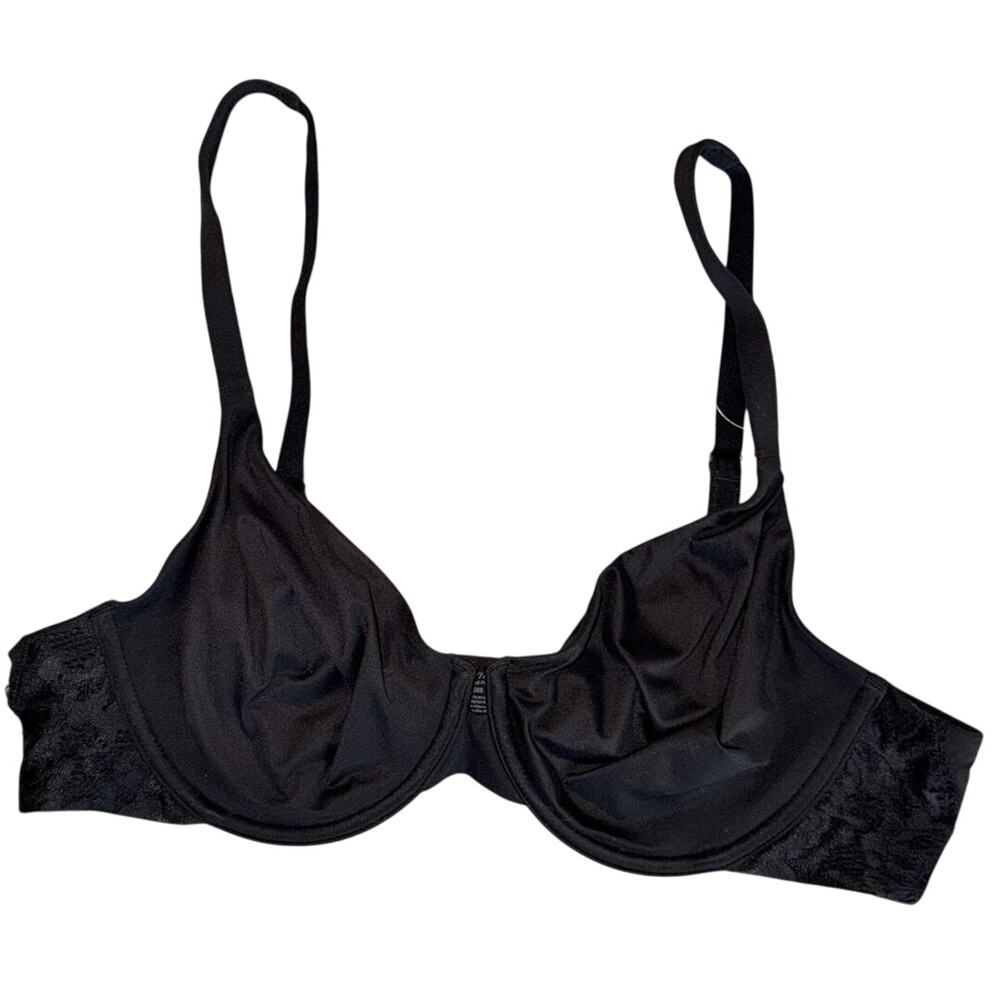 NWT Soma Embraceable Signature Lace Unlined Coverage Bra Black 38B